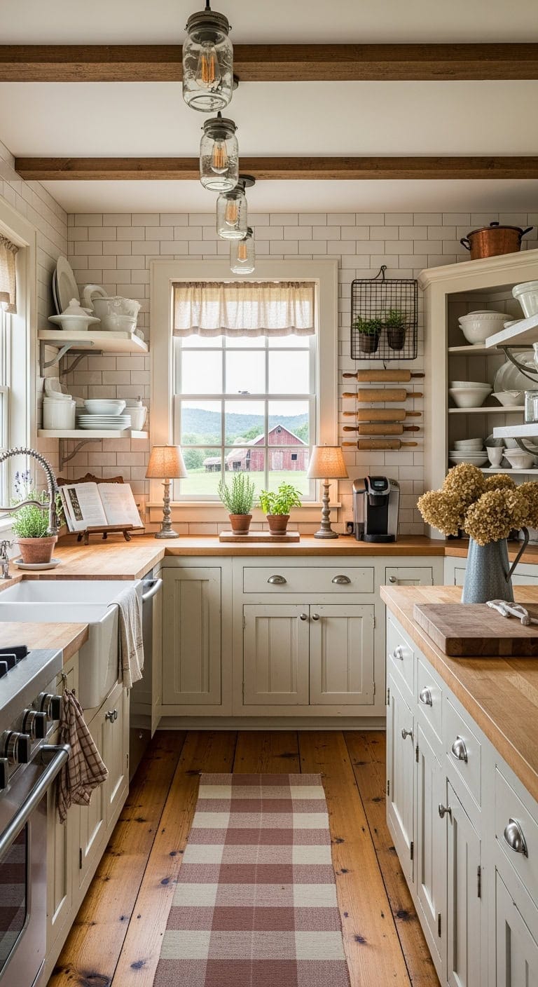 rustic farmhouse kitchen makeover