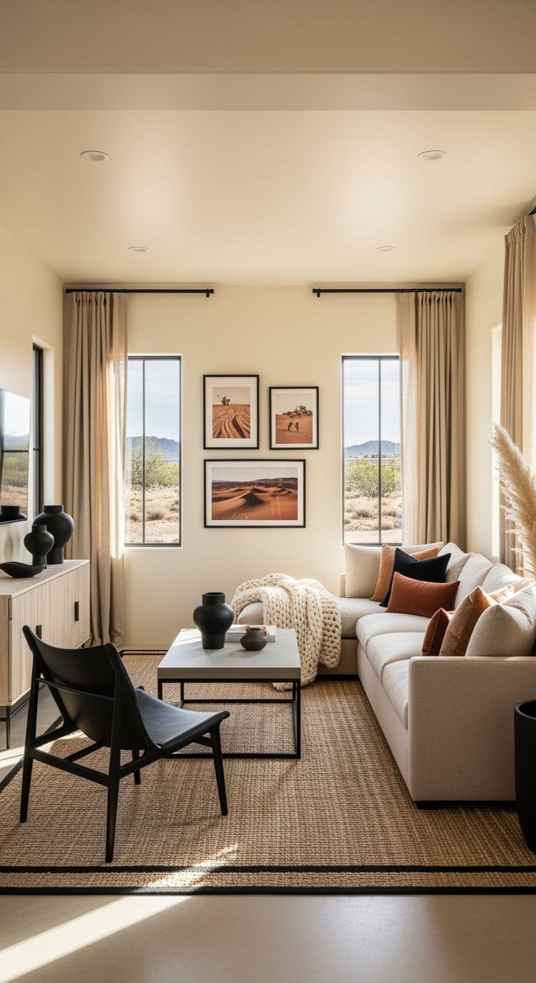 sand neutrals matte black