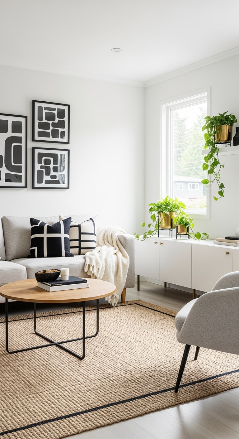 scandinavian cream black gold