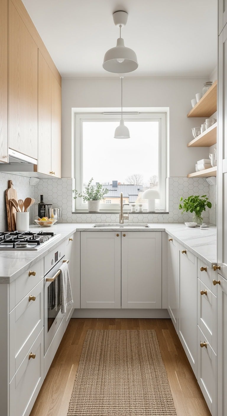 scandinavian light wood corner