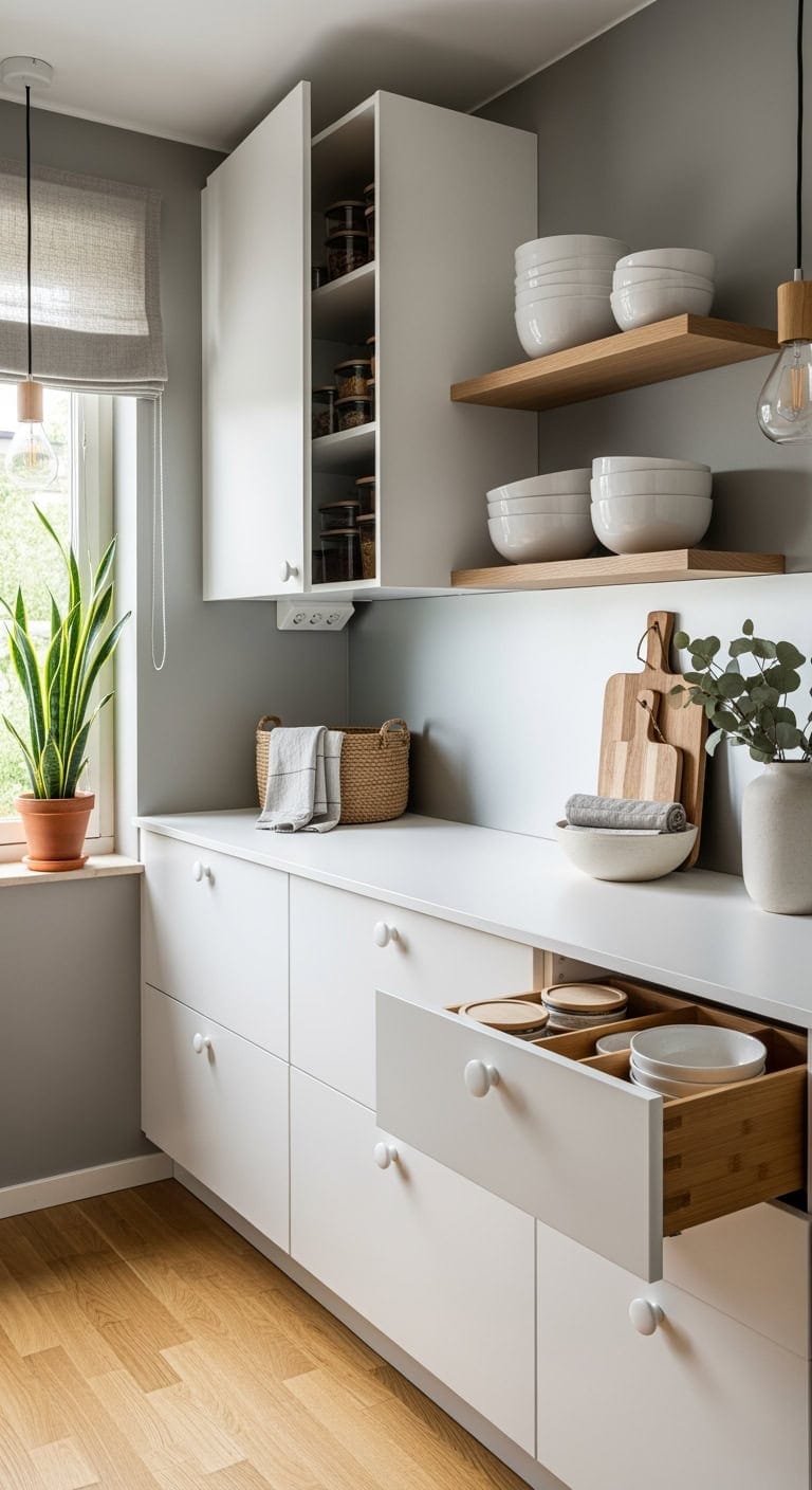 scandinavian nesting bowls organization