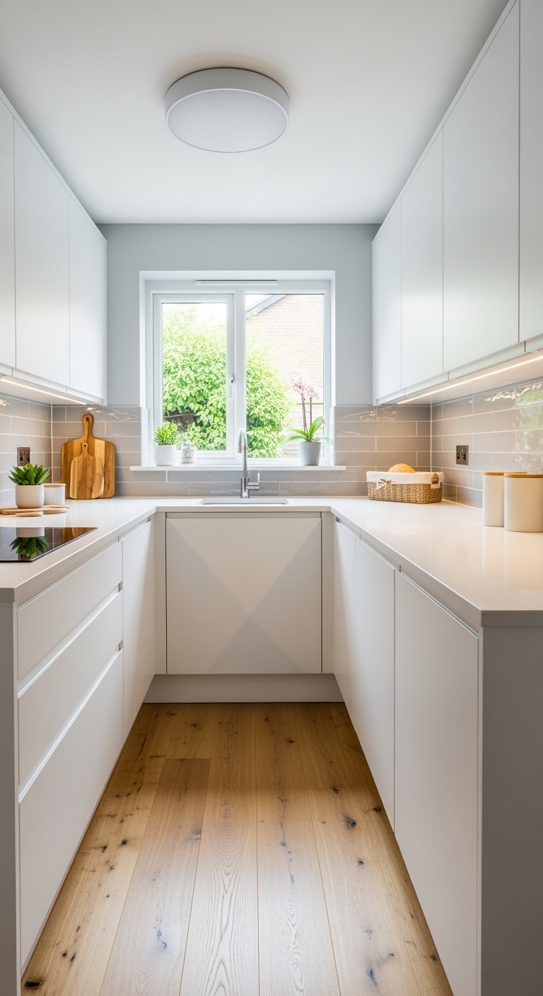 seamless handleless luxury kitchen