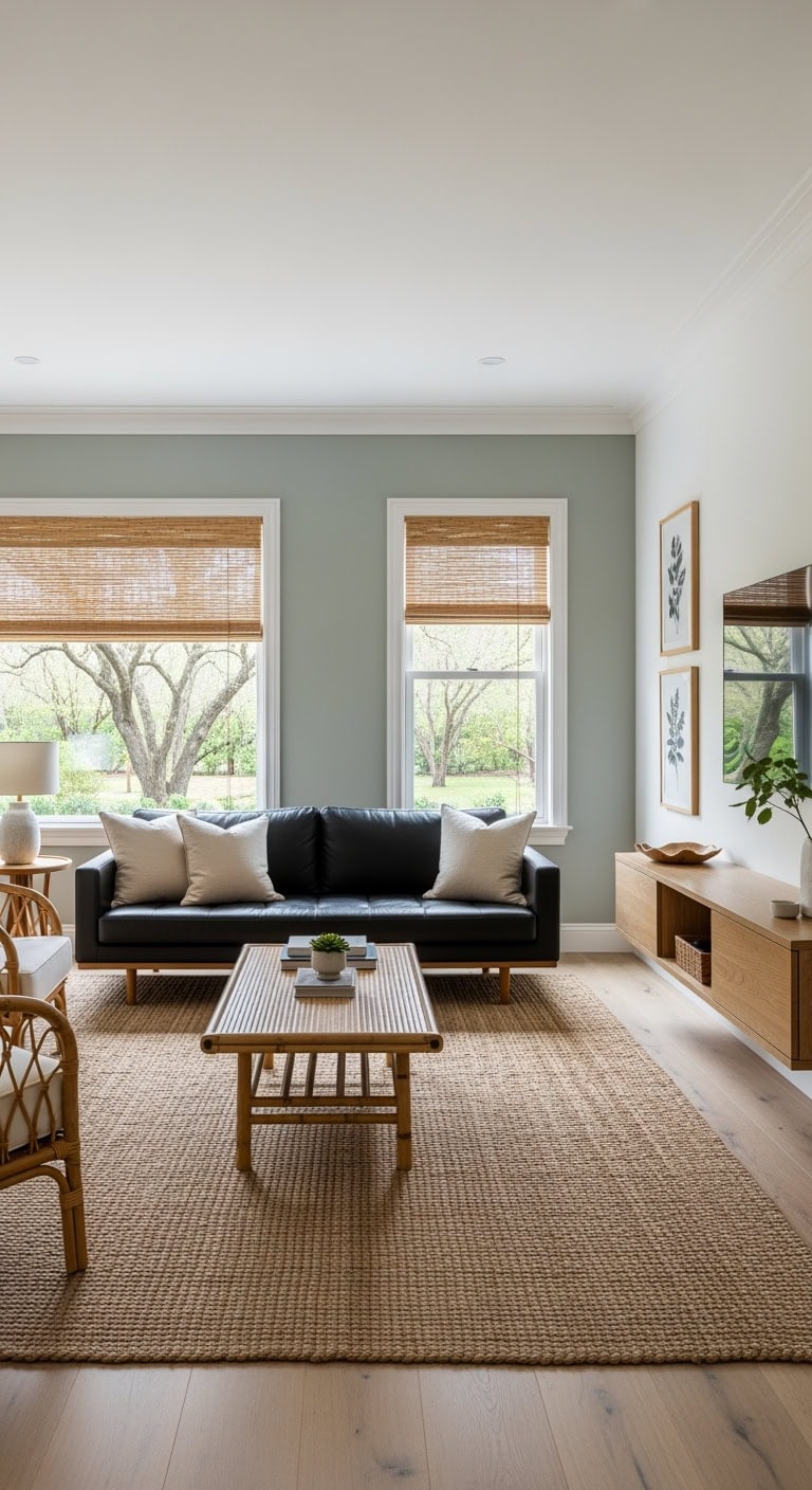 serene asian inspired minimalist living