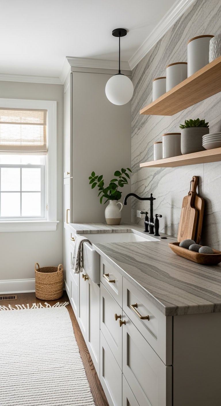 serene natural stone countertops