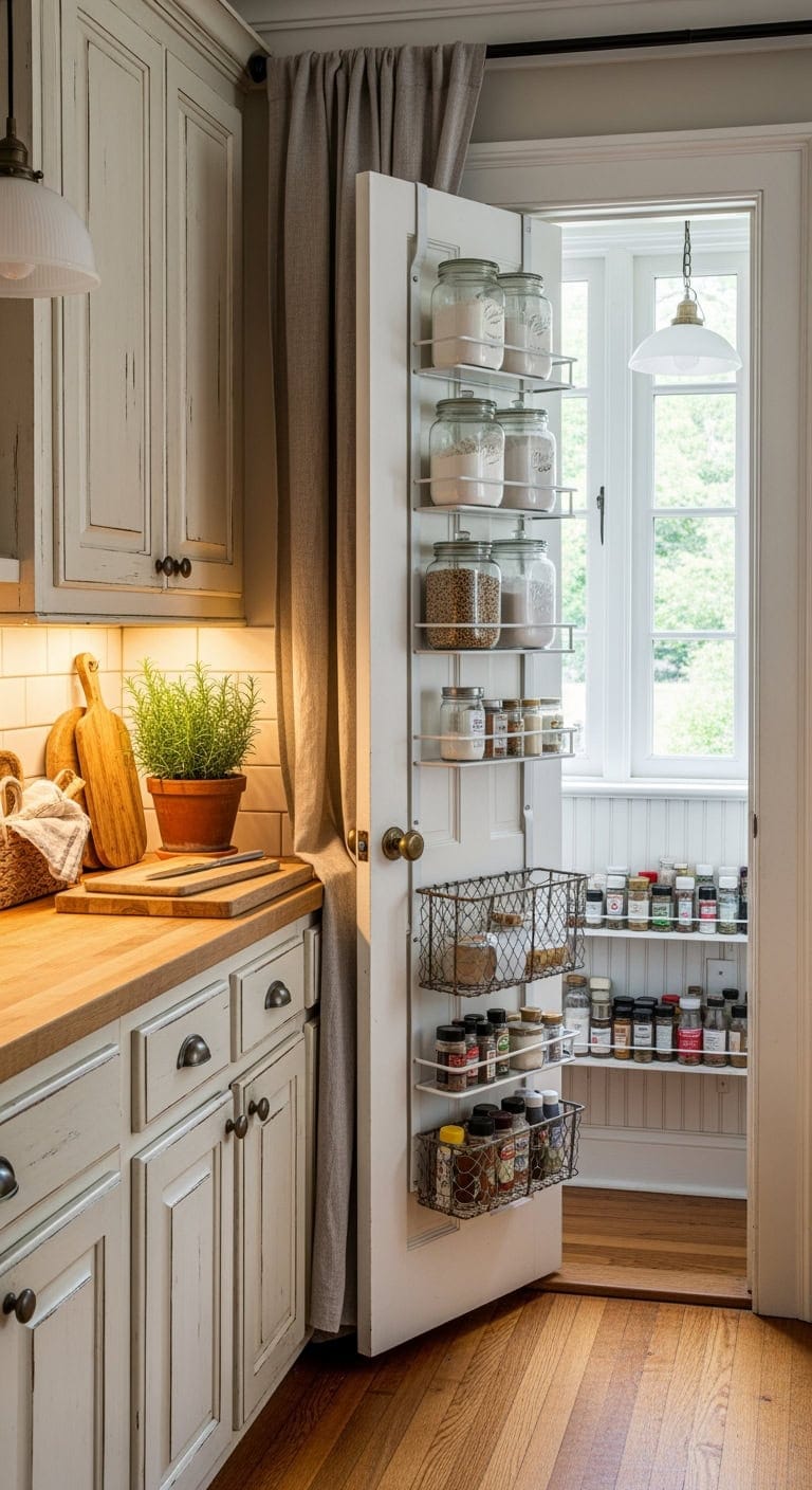 shabby chic door storage