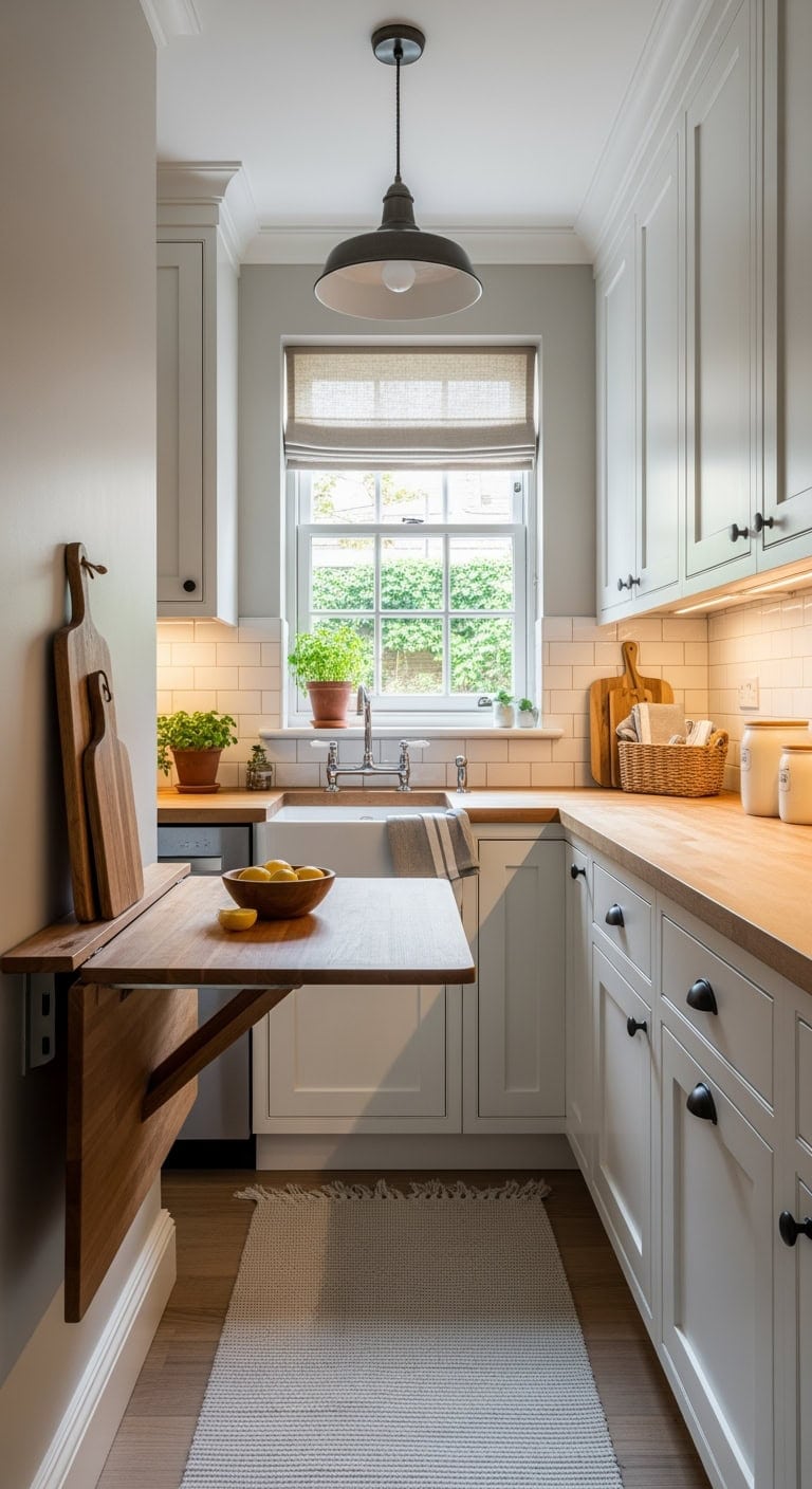 shaker fold down kitchen table