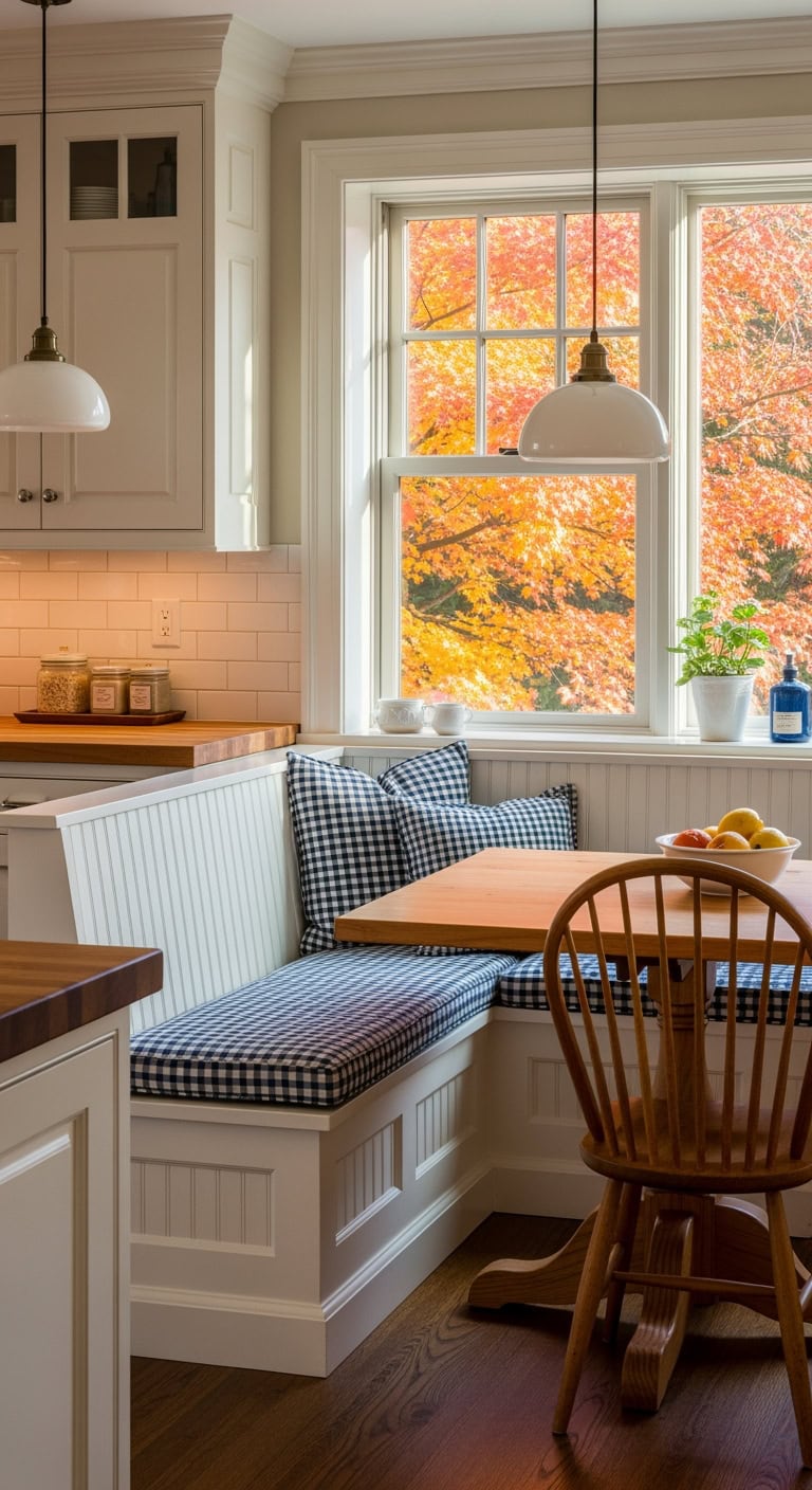small kitchen banquette seating