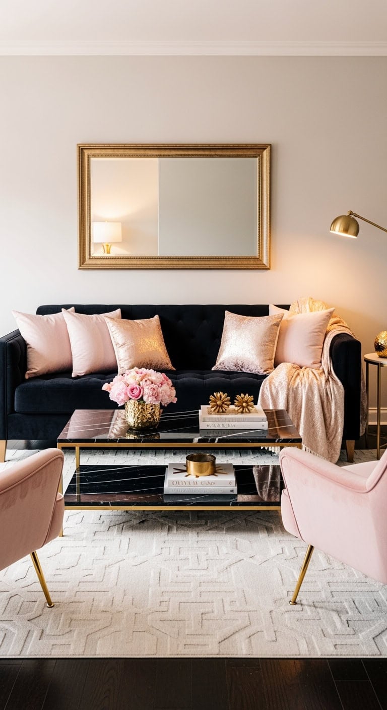 soft glam blush champagne elegance