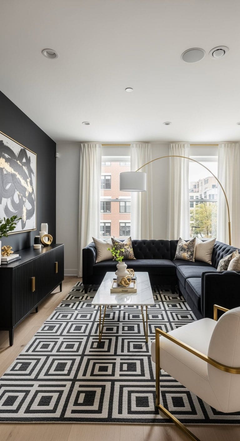 sophisticated black leather luxe