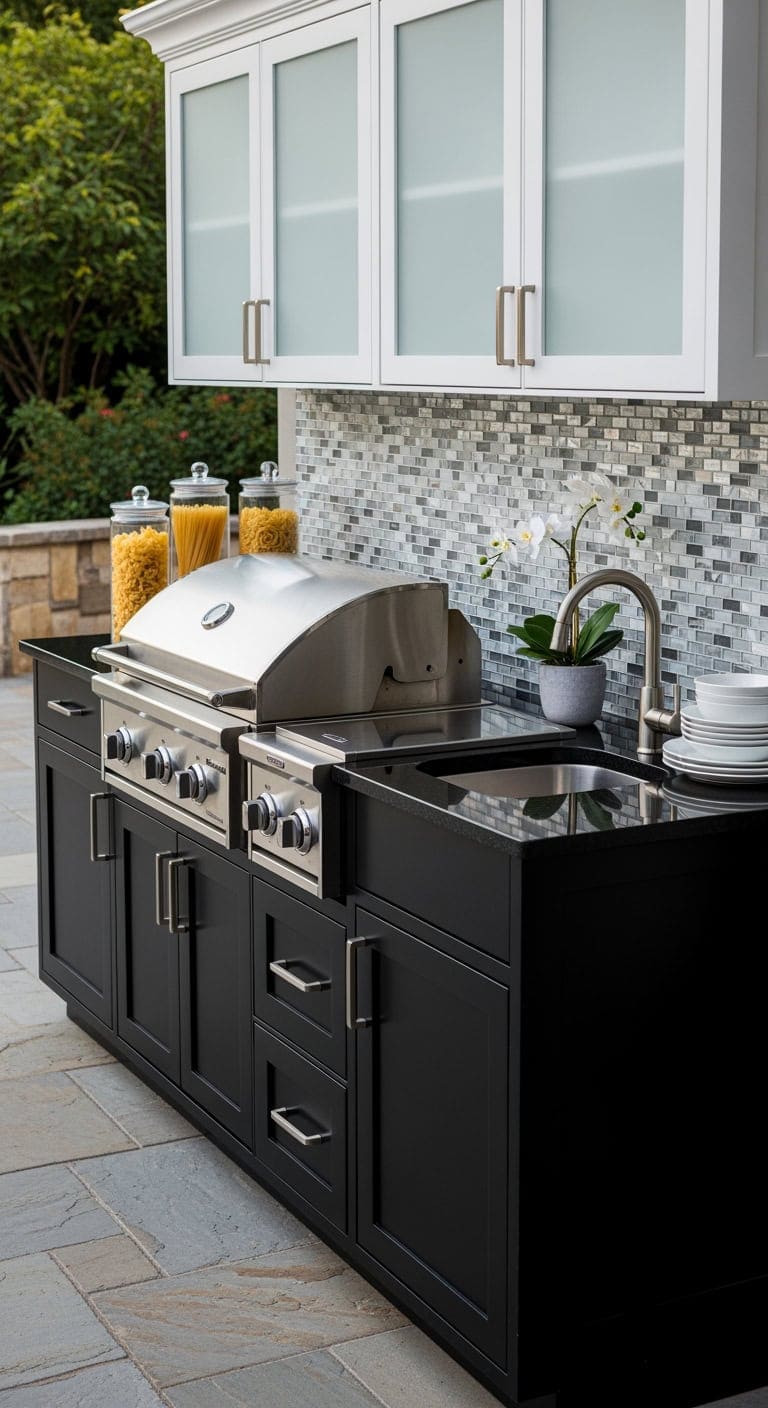 sophisticated small granite kitchen
