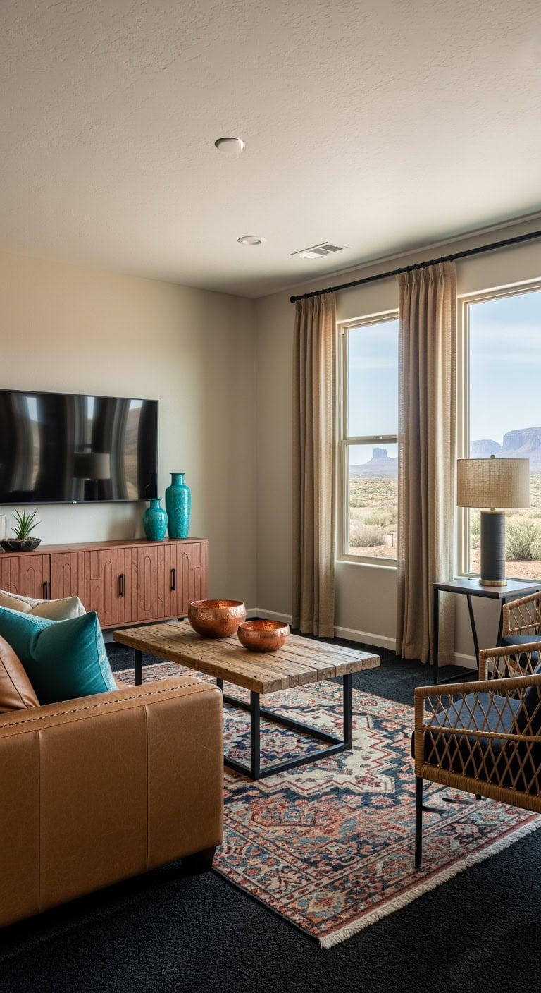 southwest luxe with turquoise