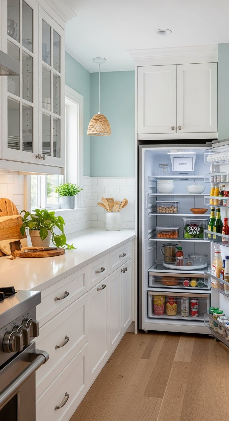 streamlined clear fridge zones