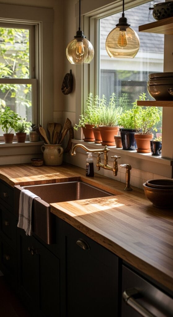 23 Small Kitchen Counters That Add So Much Style
