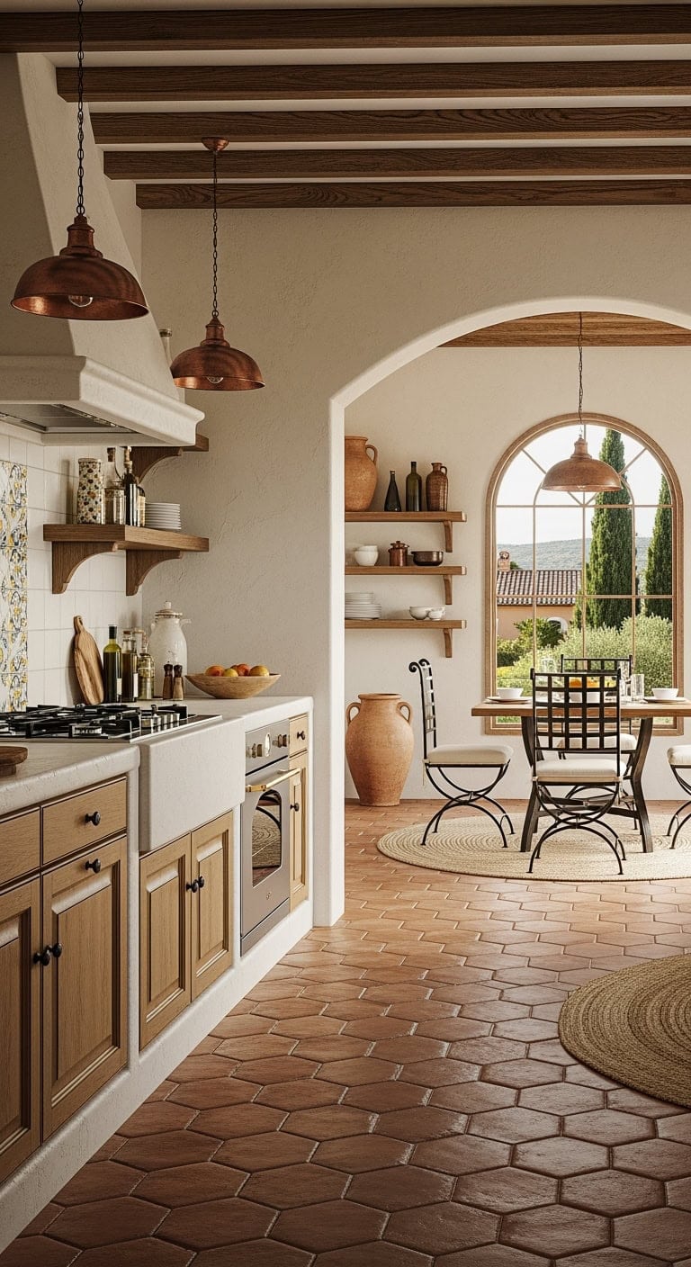 sun drenched tuscan dining alcove