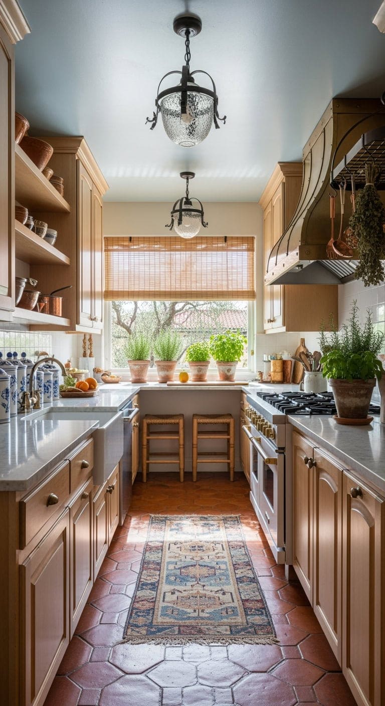 sunlit mediterranean galley makeover