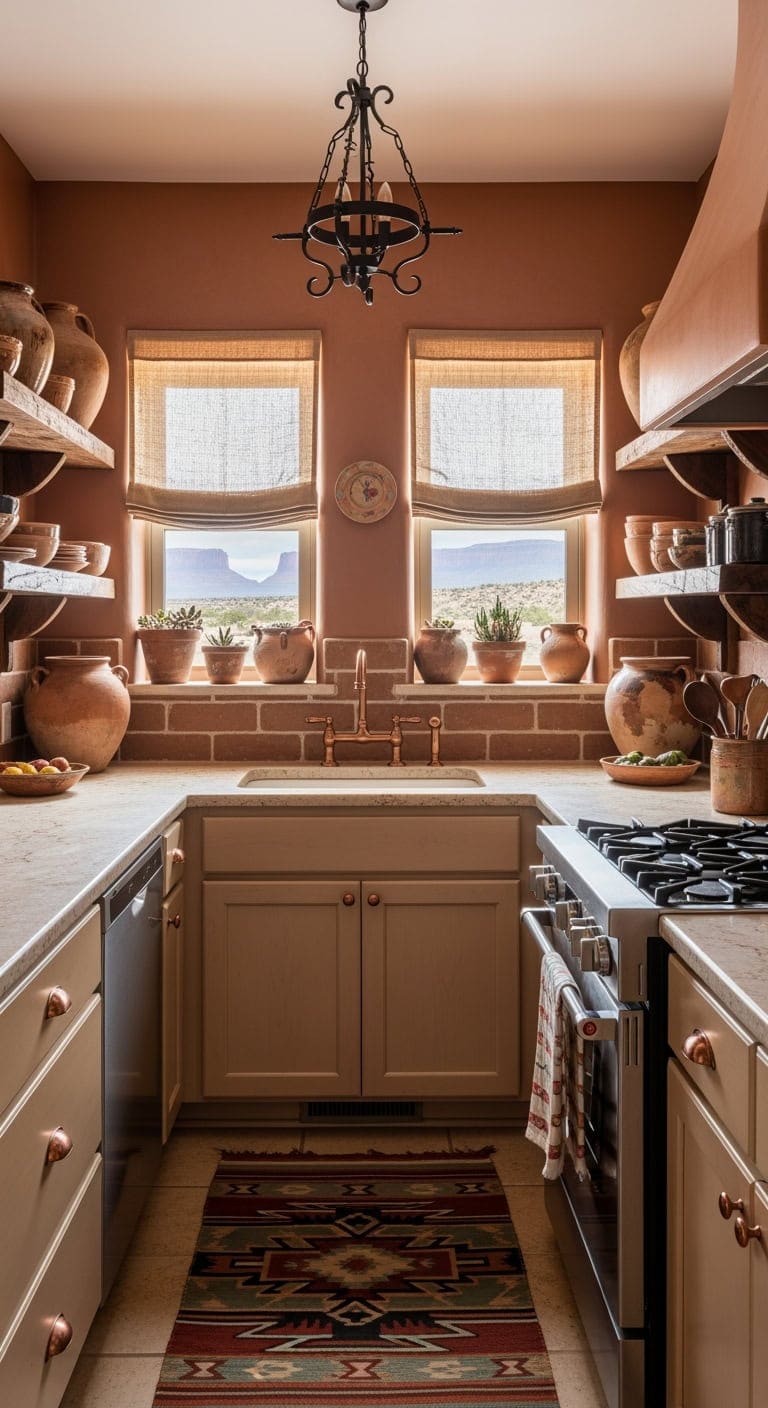 terra cotta southwest kitchen