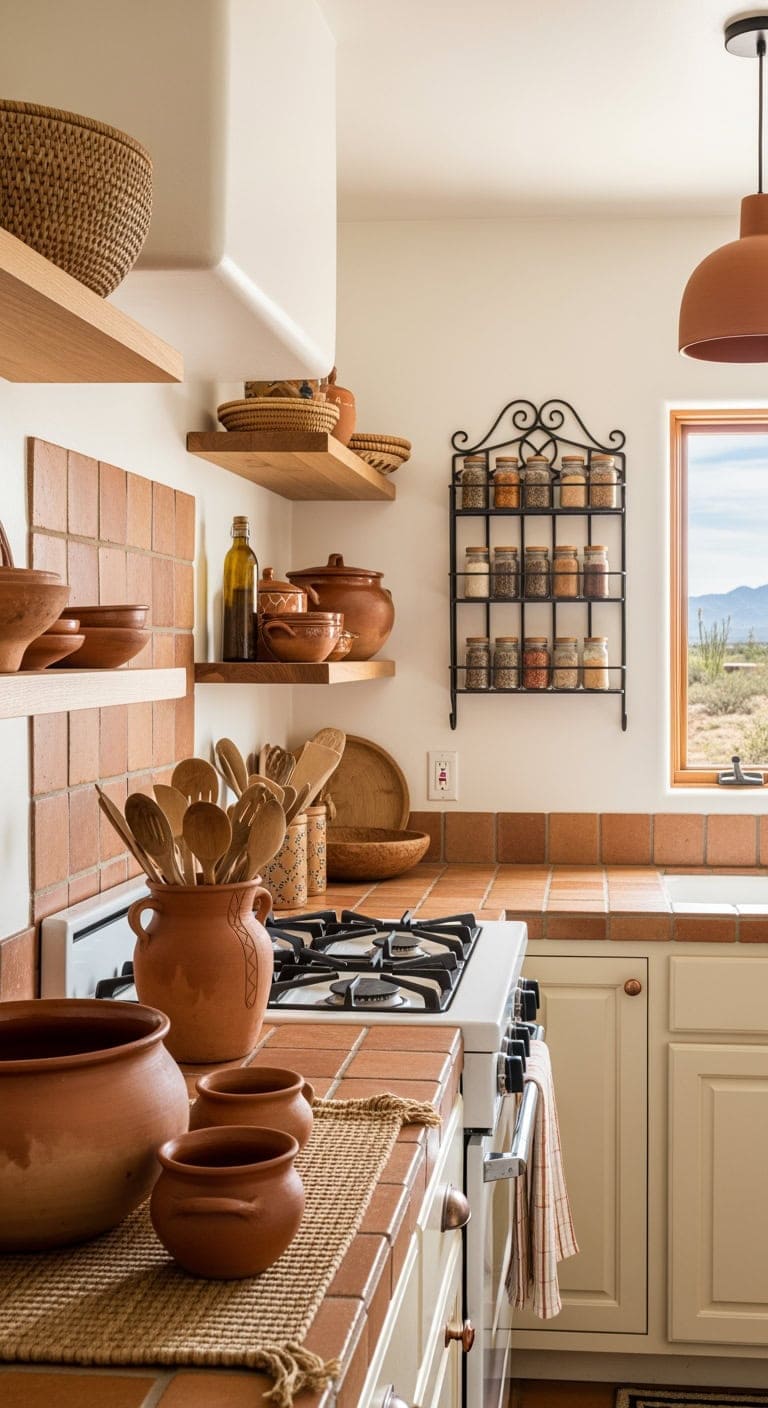 terracotta clad southwest kitchen counters
