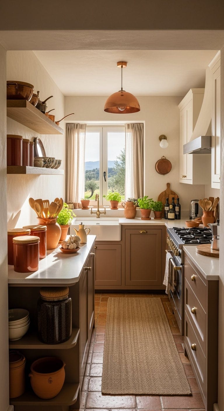 terracotta kitchen counter ritual