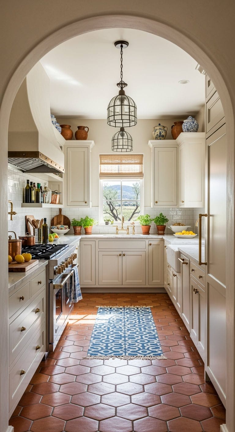 terracotta mediterranean kitchen retreat