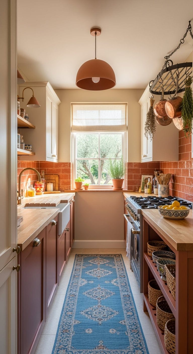 terracotta mediterranean warm kitchen