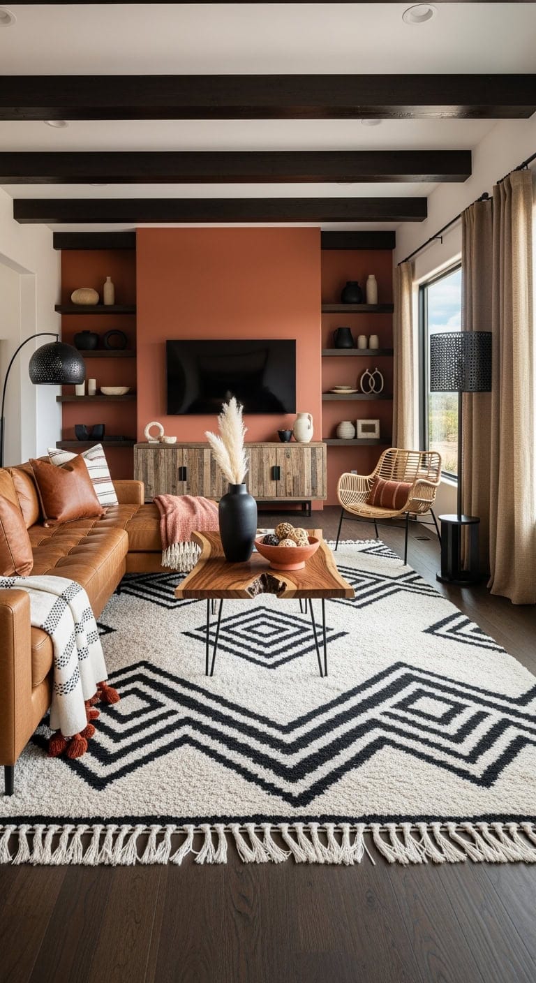 terracotta tribal desert modern