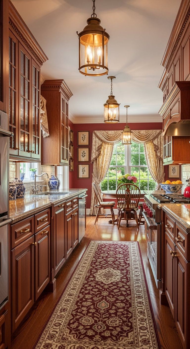 timeless cherry wood kitchen