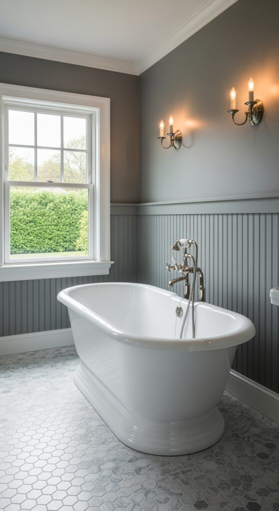 23 Small Grey Bathroom Ideas That Create Timeless Charm
