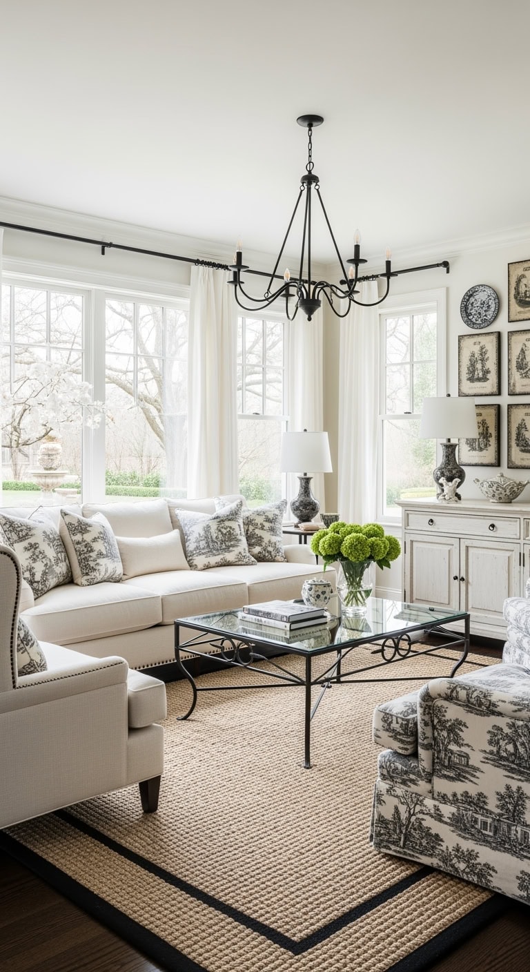 toile patterns and ironwork