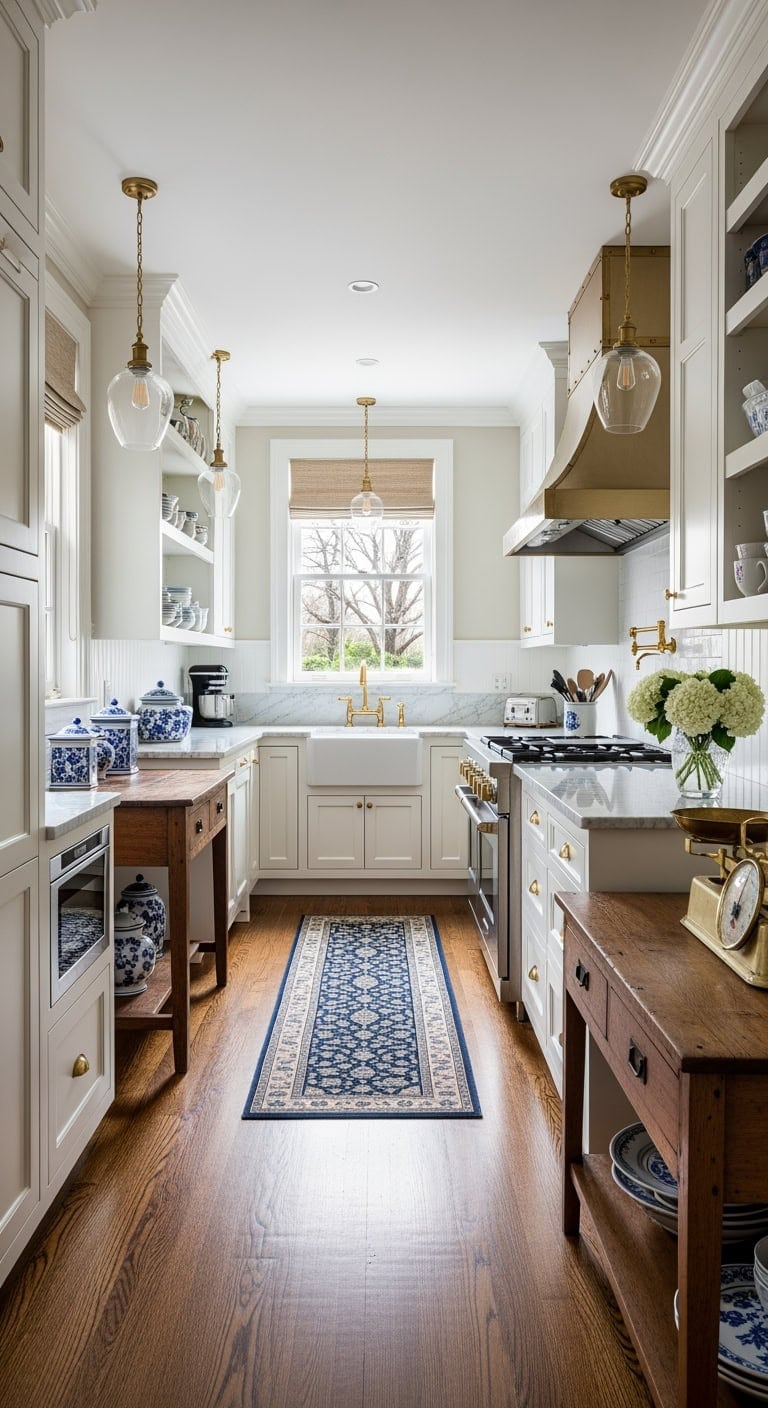 traditional cozy upscale kitchen vibe