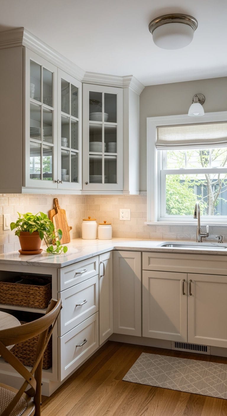 transitional timeless compact kitchen elegance