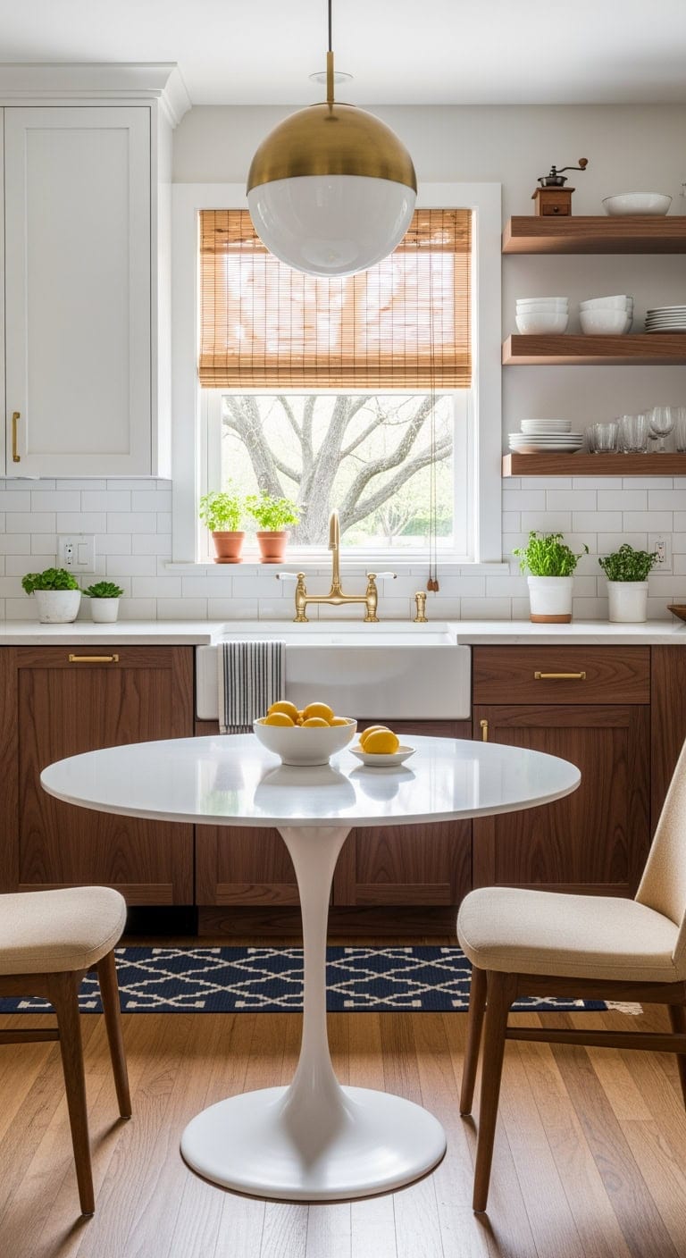 tulip table opens space