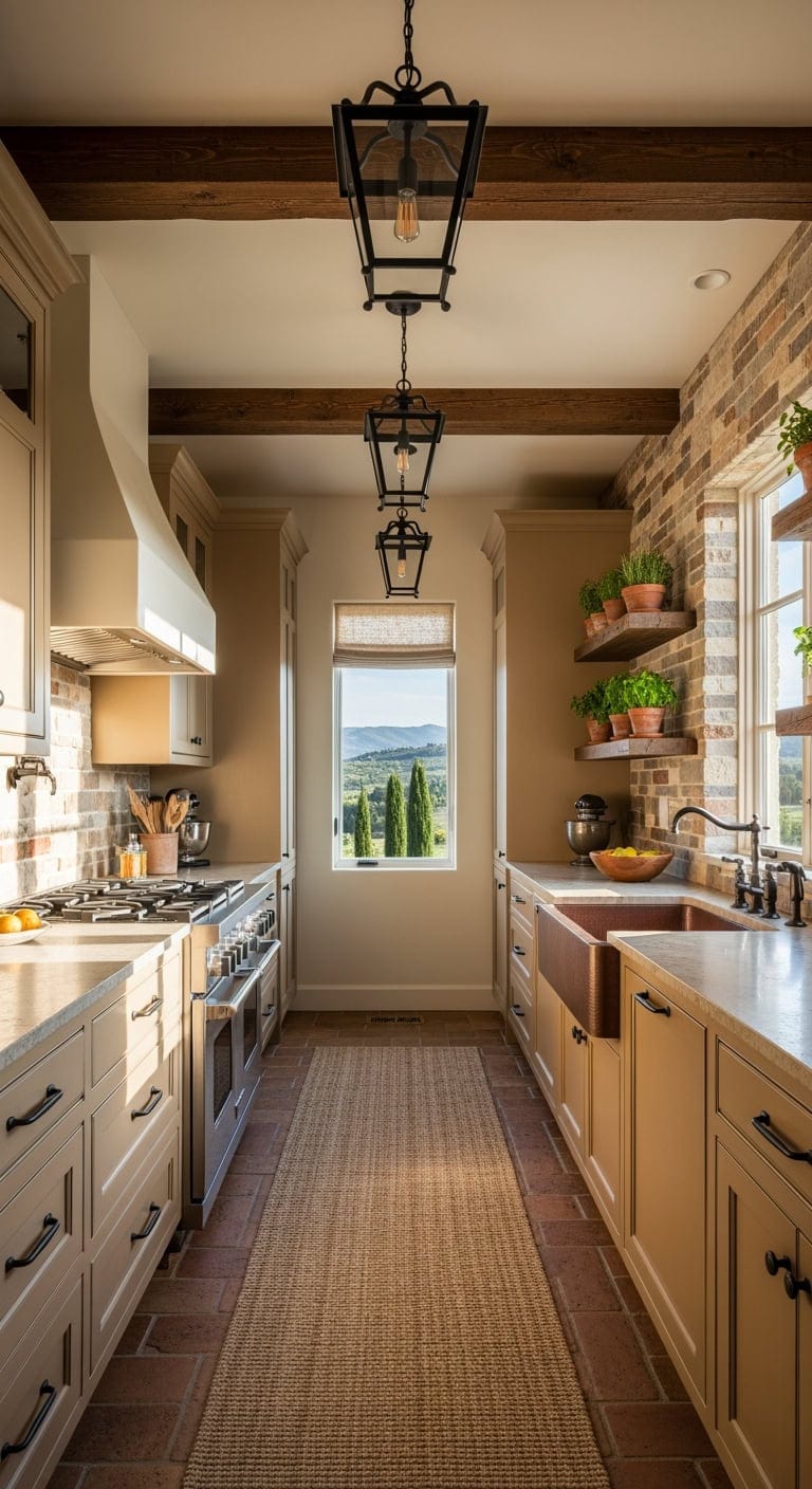 tuscan inspired compact kitchen transformation