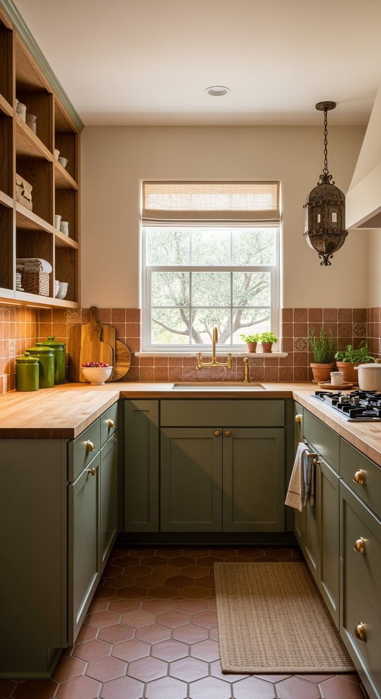 tuscan inspired terracotta kitchen warmth