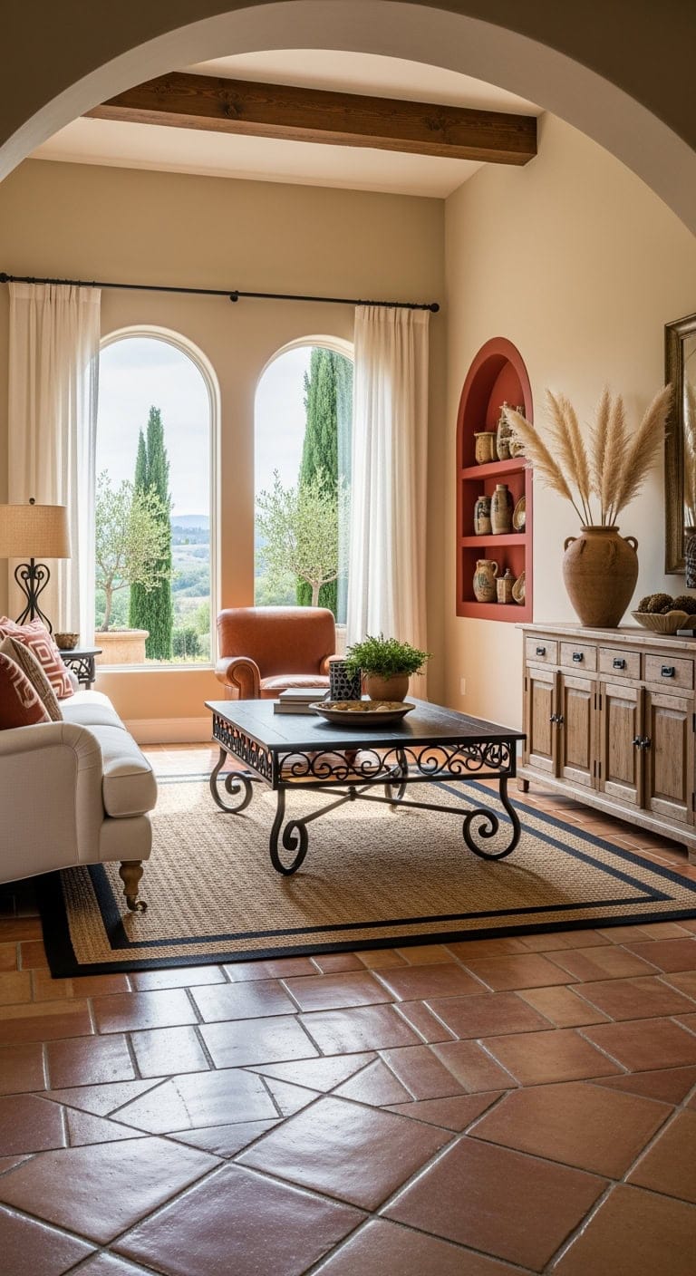 tuscan inspired wrought iron interiors