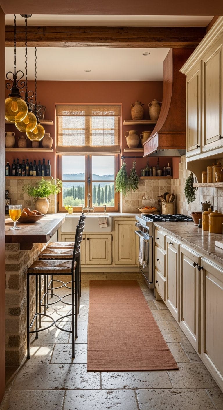 tuscan stone breakfast bar