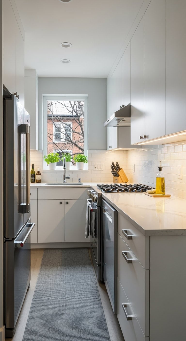 under cabinet minimalist led ambiance