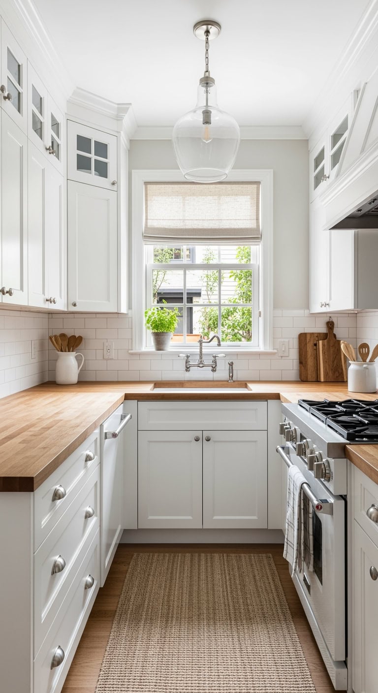 understated maple shaker kitchen