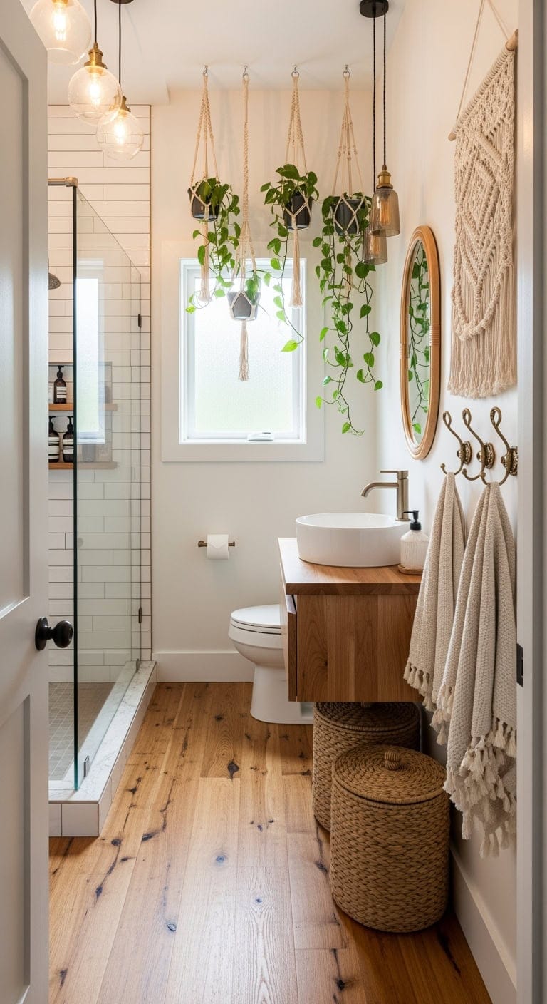 vertical bohemian macram styling