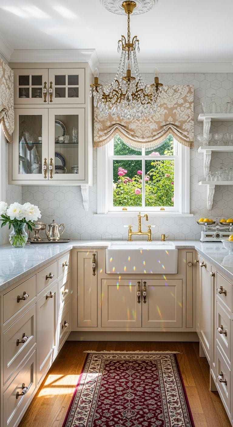 victorian crystal romance kitchen elegance