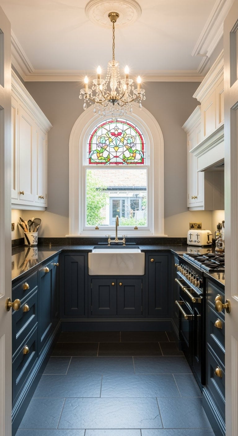 victorian moody kitchen elegance