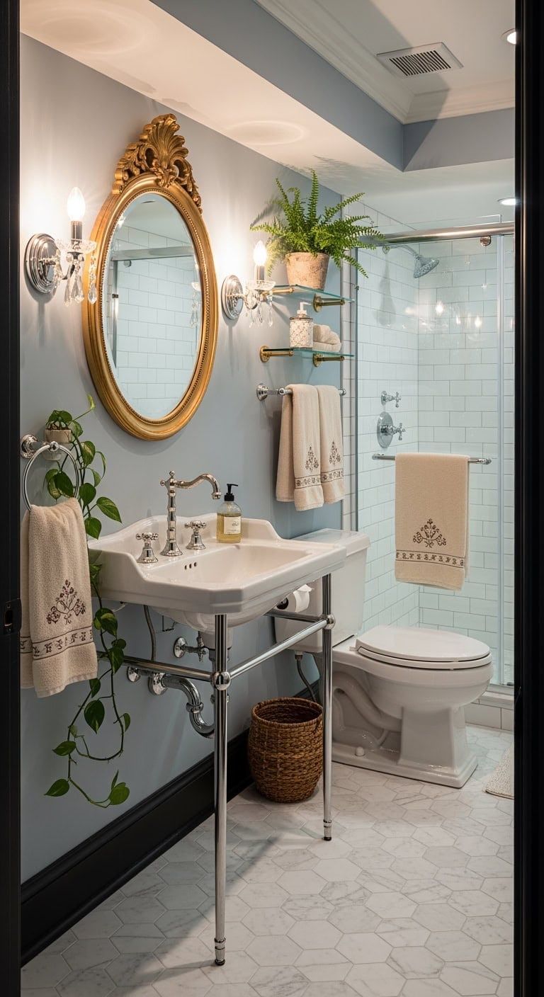 victorian narrow console elegance