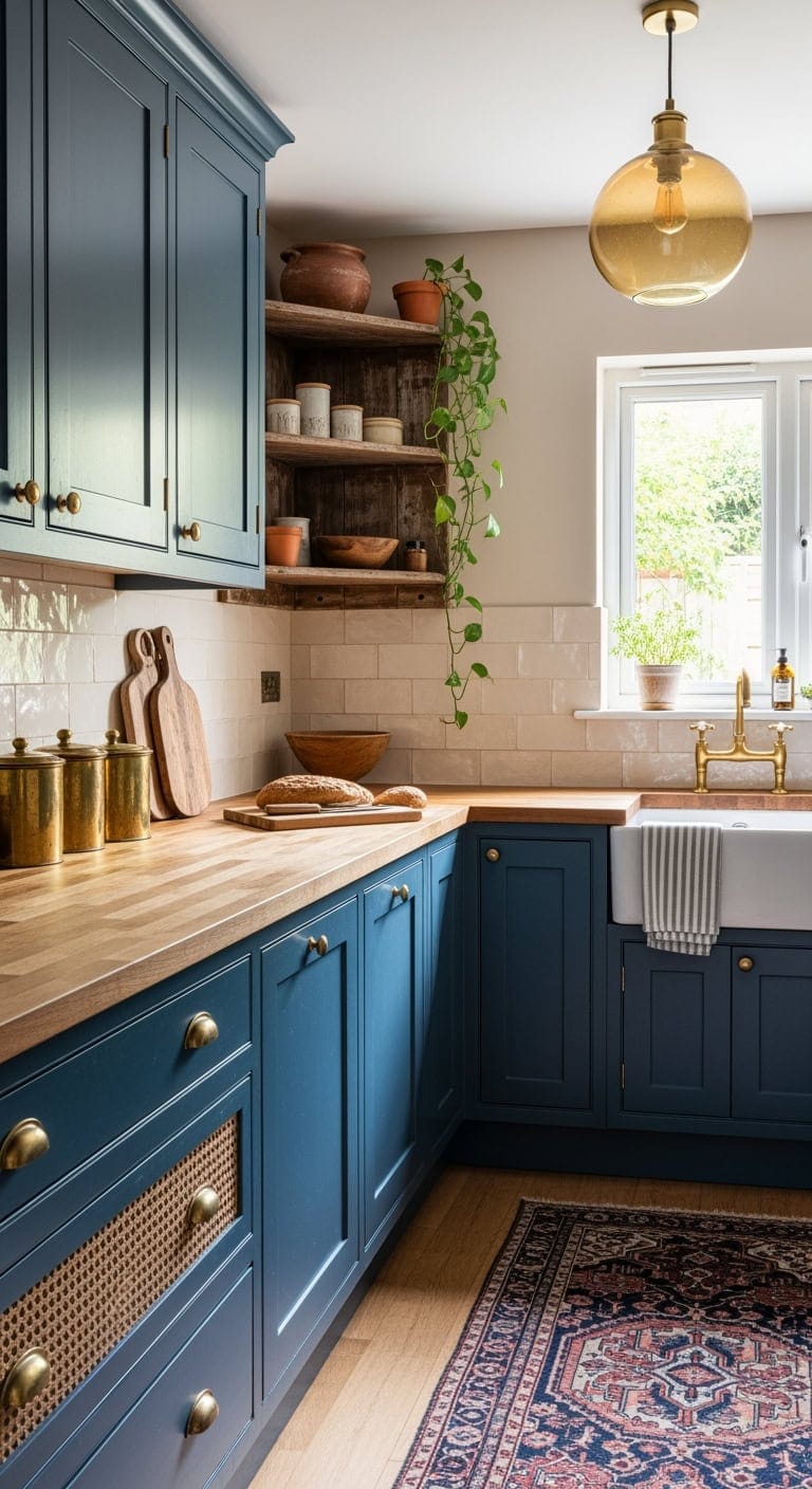 vintage brass for compact cabinets