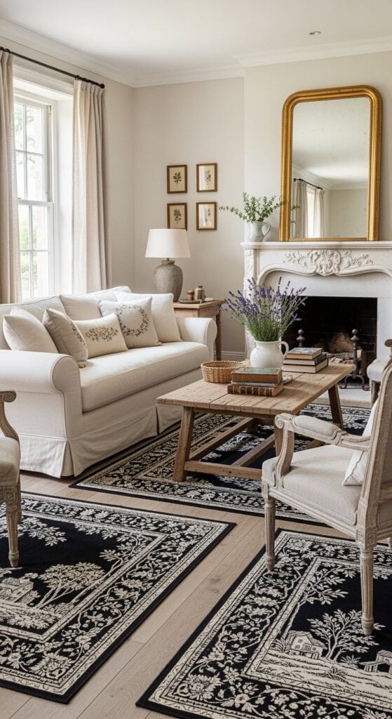 23 Black Rug Living Room Styles Loved by Design-Savvy Women
