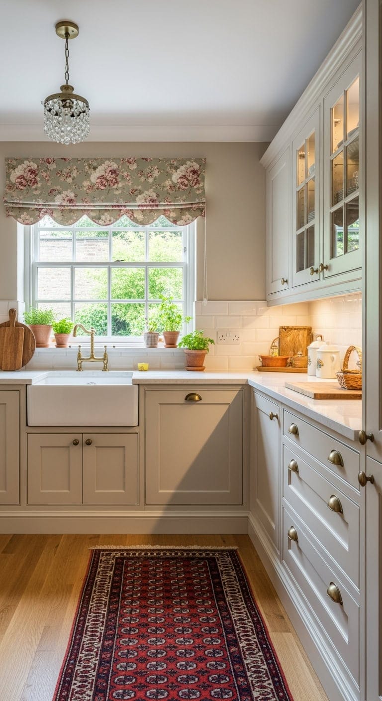 vintage inspired cozy kitchen details