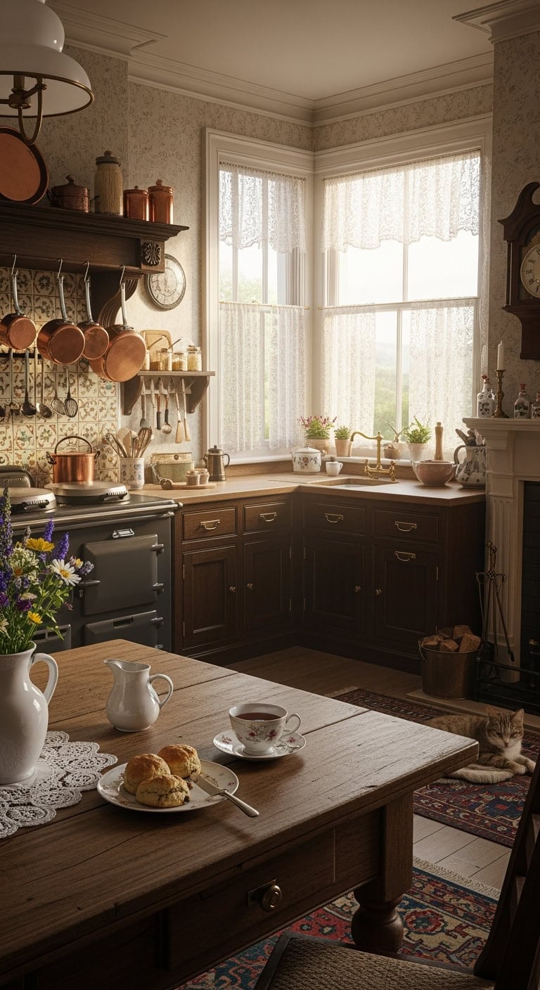 vintage marble look porcelain counters