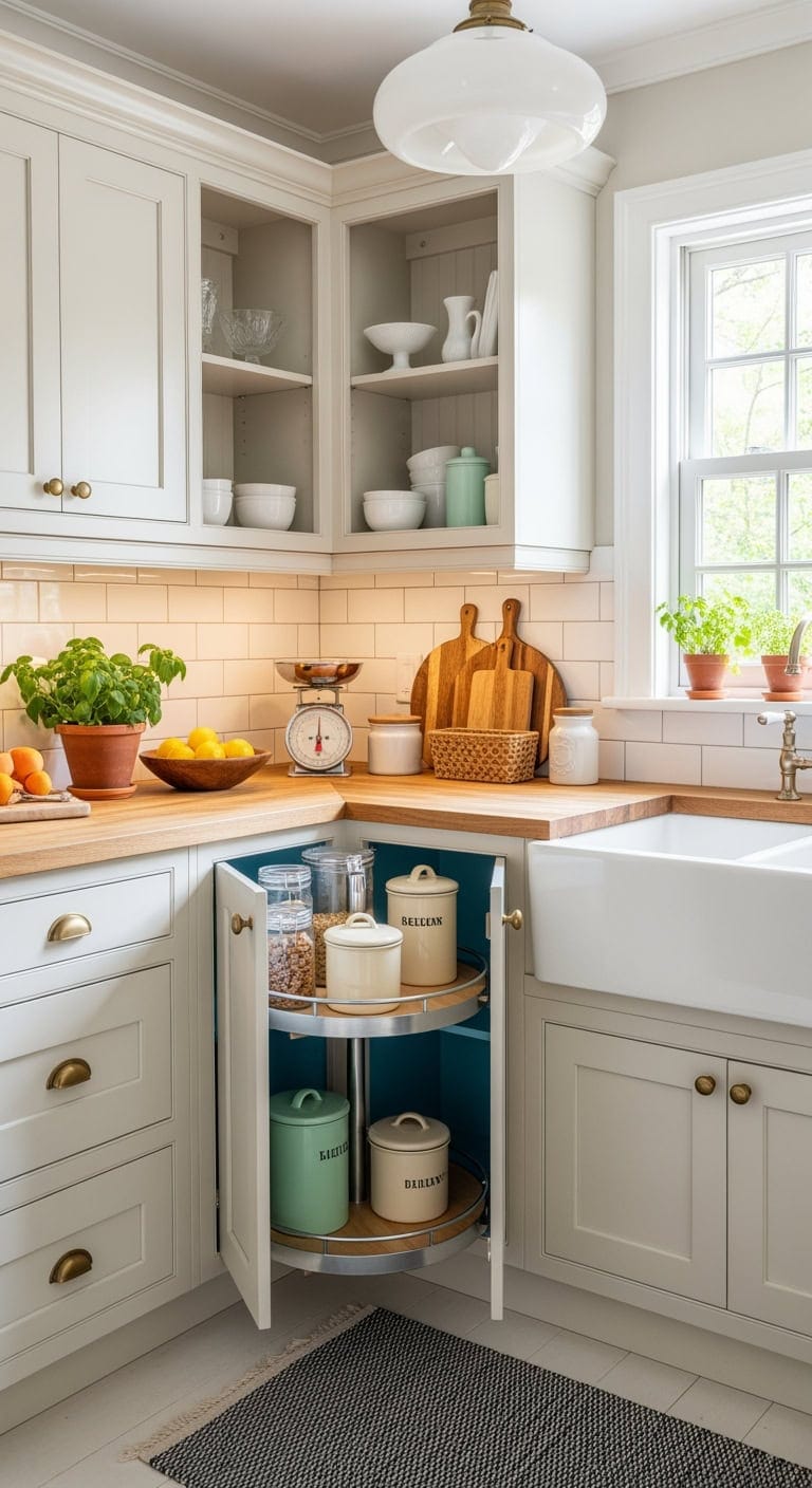 vintage pint sized rotating cabinet