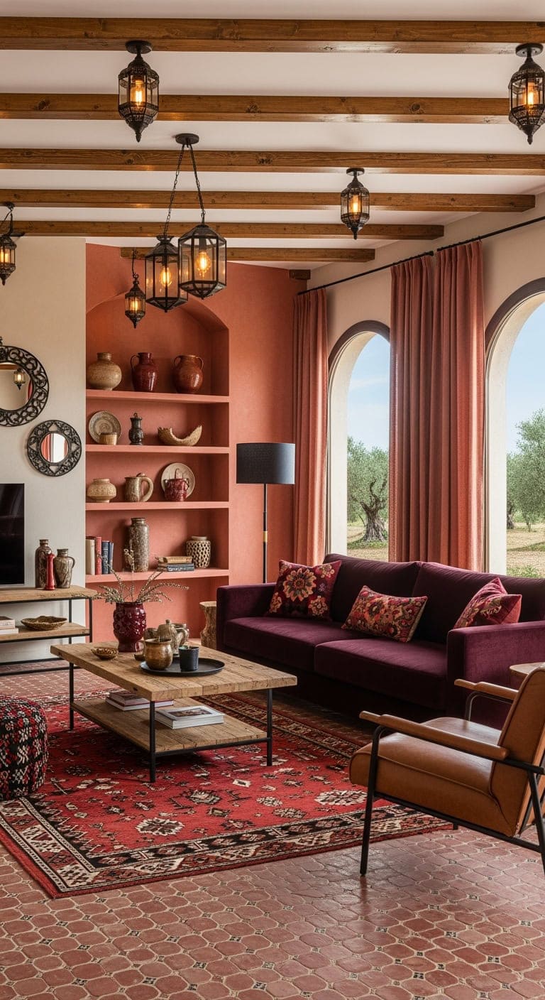 warm mediterranean iron and terracotta