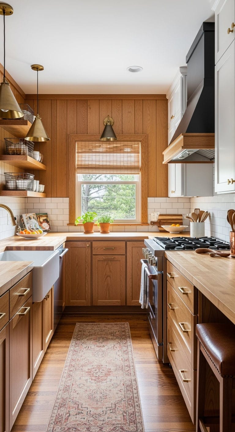 warm modern ranch kitchen