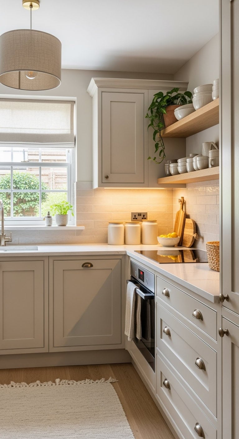 warm neutral cozy kitchen retreat
