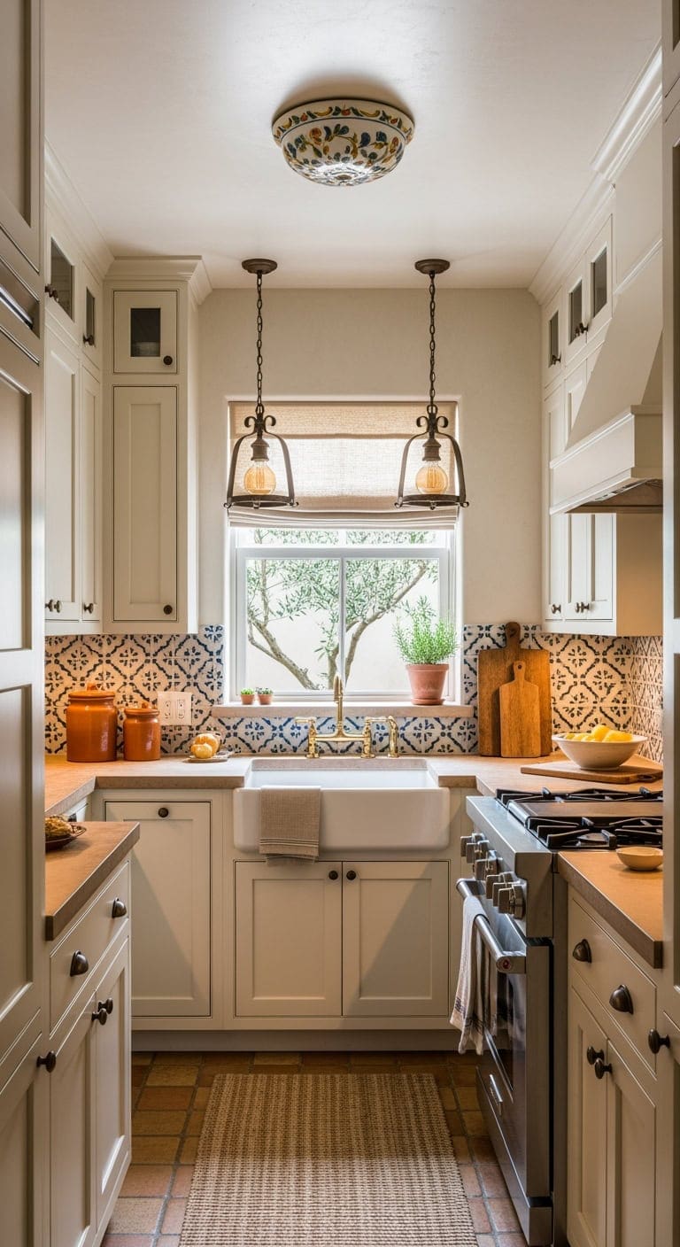 warm tuscan inspired compact lighting